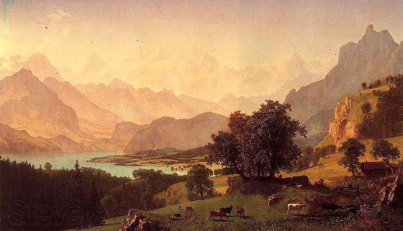 Albert Bierdstadt Bernese Alps Norge oil painting art